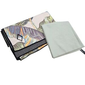 Nomadix Tropical Leaf & Rainleaf Medium Microfiber Towel Quick Dry Lightweight